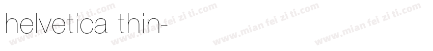 helvetica thin字体转换